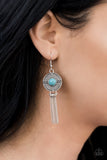 Desert Voyage - Blue Earrings ~ Paparazzi