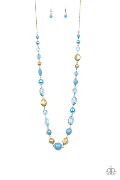 Secret Treasure - Blue Necklace ~ Paparazzi