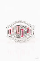 Treasure Chest Charm - Pink Ring ~ Paparazzi