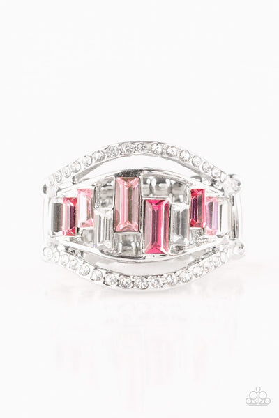Treasure Chest Charm - Pink Ring ~ Paparazzi