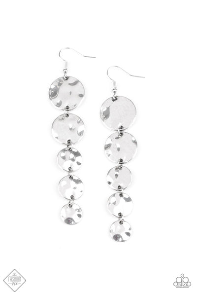 Rippling Resplendence - Silver Earrings - Paparazzi