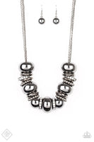 Only The Brave - Black Necklace - Paparazzi