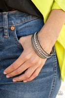 Fearless Shimmer - Black Bracelets - Paparazzi