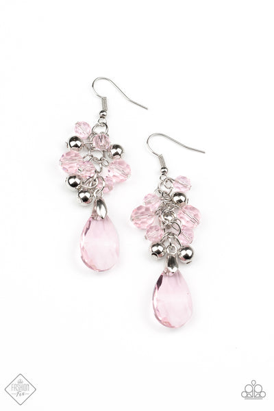 Before and AFTERGLOW - Pink Earrings - Paparazzi