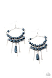 Party Planner Posh - Blue Earrings - Paparazzi