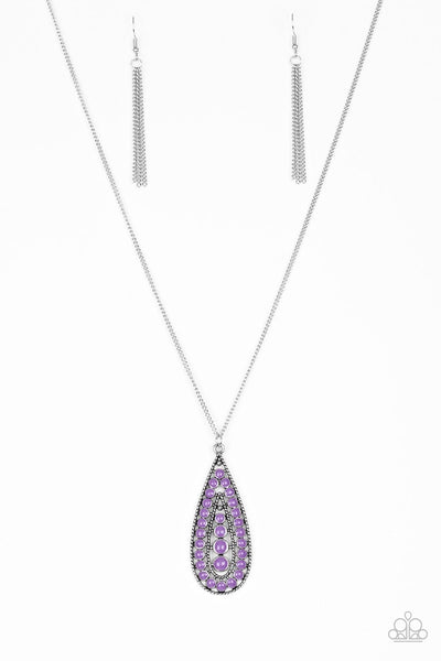 Tiki Tease - Purple Necklace ~ Paparazzi