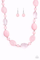 Staycation Stunner - Pink Necklace - Paparazzi