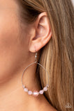 Ambient Afterglow - Pink Earrings - Paparazzi