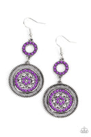 Meadow Mantra - Purple Earrings - Paparazzi