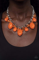 Venetian Vacation - Orange Necklace - Paparazzi