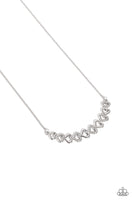 Sparkly Suitor - White Necklace ❤️ Paparazzi