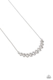 Sparkly Suitor - White Necklace ❤️ Paparazzi