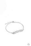 Attentive Admirer - White Bracelet ❤️ Paparazzi