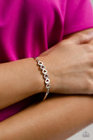 Attentive Admirer - White Bracelet ❤️ Paparazzi