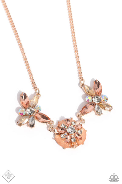 Soft-Hearted Series - Rose Gold Necklace - Paparazzi