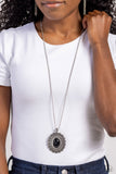 Mesa Medallion - Black Necklace - Paparazzi