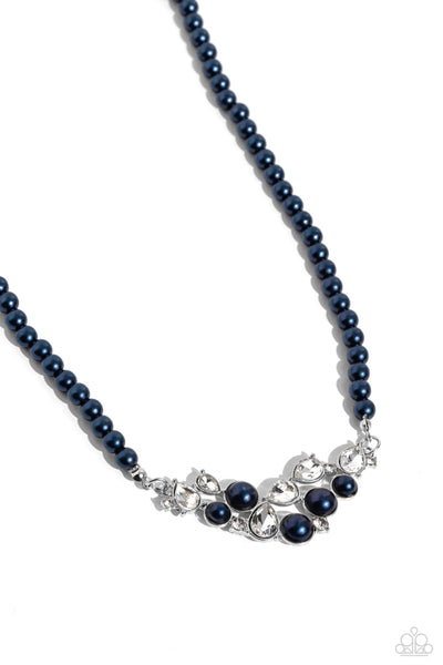 Pampered Pearls - Blue Necklace - Paparazzi