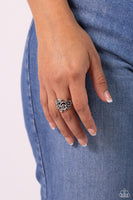 Backyard Beauty - Silver Ring - Paparazzi