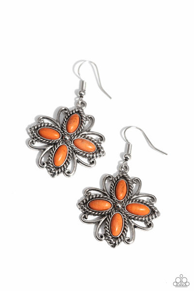 Badlands Ballad - Orange Earrings ❤️ Paparazzi