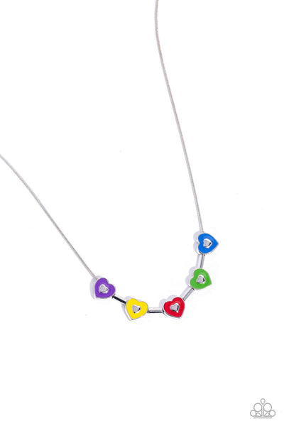 ECLECTIC Heart - Multi Necklace - Paparazzi