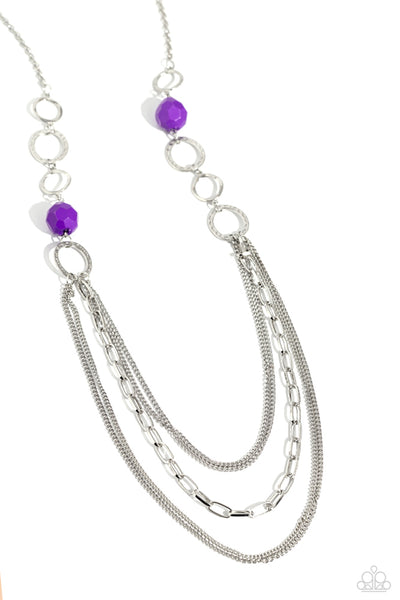 Margarita Masquerades - Purple Necklace - Paparazzi