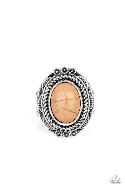 Tumblin Tumbleweeds - Brown Ring ~ Paparazzi