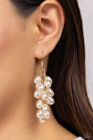 Pearl Posse - Gold Earrings - Paparazzi