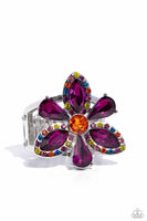 Blazing Blooms - Multi Ring - Paparazzi