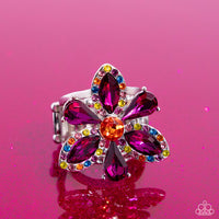 Blazing Blooms - Multi Ring - Paparazzi