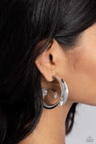 Curly Cadence - Silver Earrings - Paparazzi