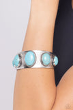 Earthy Echo - Blue Bracelet - Paparazzi