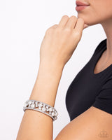 Opera Singer - White Bracelet - Paparazzi