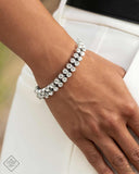 Once Upon A TIARA - White Bracelet - Paparazzi