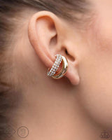 Sizzling Spotlight - Gold Earring Cuffs