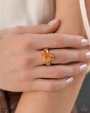 Marbled Moderato - Orange Ring - Paparazzi