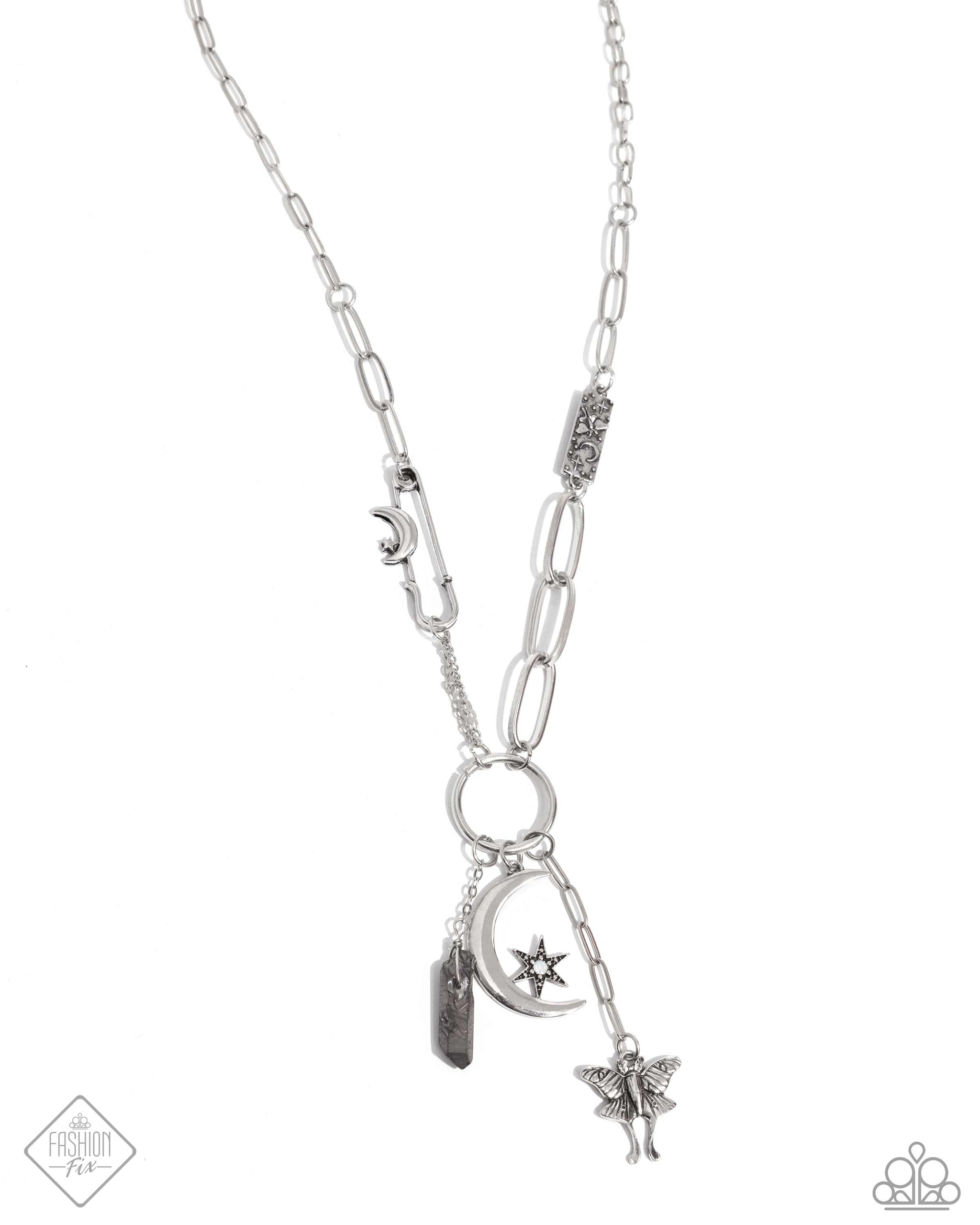 Celestial Confidence - Silver Necklace ❤️ Paparazzi