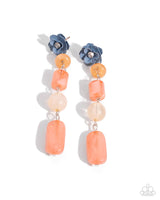 Meditative Magic - Orange Earrings - Paparazzi