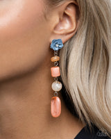 Meditative Magic - Orange Earrings - Paparazzi