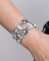 Affixed Appeal - White Bracelet - Paparazzi