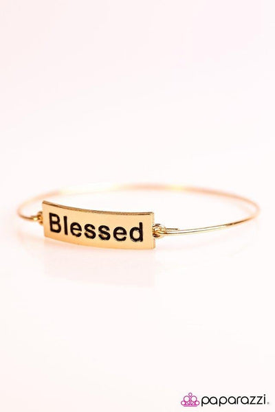 Blessed - Gold Bracelet ~ Paparazzi Inspirational
