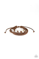 Desert Quest - Brown Slip Knot Bracelet ~ Paparazzi