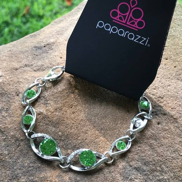 2018 June Green Exclusive Bracelet ~ Paparazzi Fashion Fix