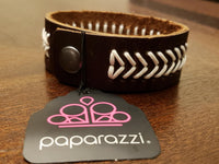 2018 October Fashion Fix Exclusive - Brown Urban Snap Bracelet ~ Paparazzi