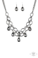 Show-Stopping Shimmer - Black Necklace - Paparazzi