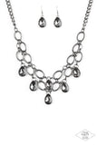 Show-Stopping Shimmer - Black Necklace - Paparazzi