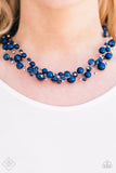 Set The World On WIRE - Blue Necklace - Paparazzi