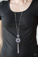 The WHEEL To Work Wonders - Silver Necklace ❤️ Paparazzi
