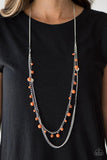 Color Spree - Orange Necklace ~ Paparazzi