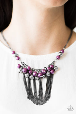 Modern Mechanics - Purple Necklace ❤️ Paparazzi