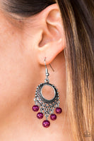 Uncatchable - Purple Earrings Paparazzi